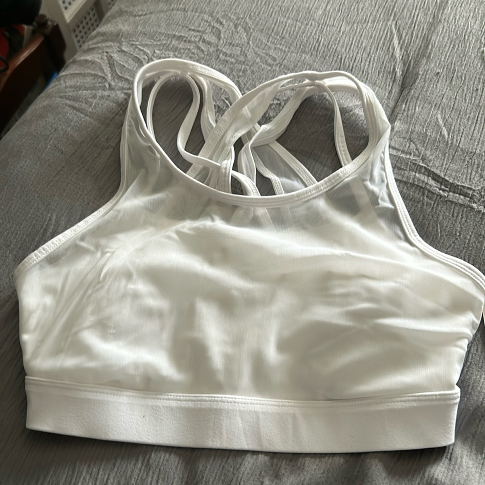 Fabletics Faye High-Impact Sports Bra white size XS